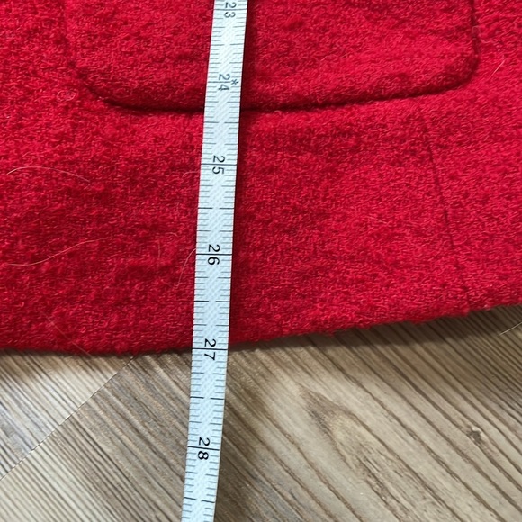 Talbots Women's Red Wool Blazer Jacket Size 8 Lined Career Vibrant - Picture 5 of 9